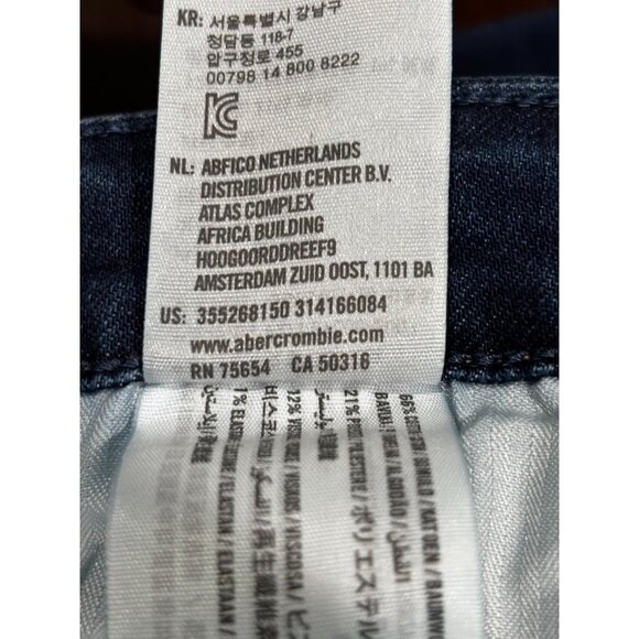 Hollister Womens Distressed Straight Leg Jeans Size 9 W29 Blue Denim - Picture 5 of 14